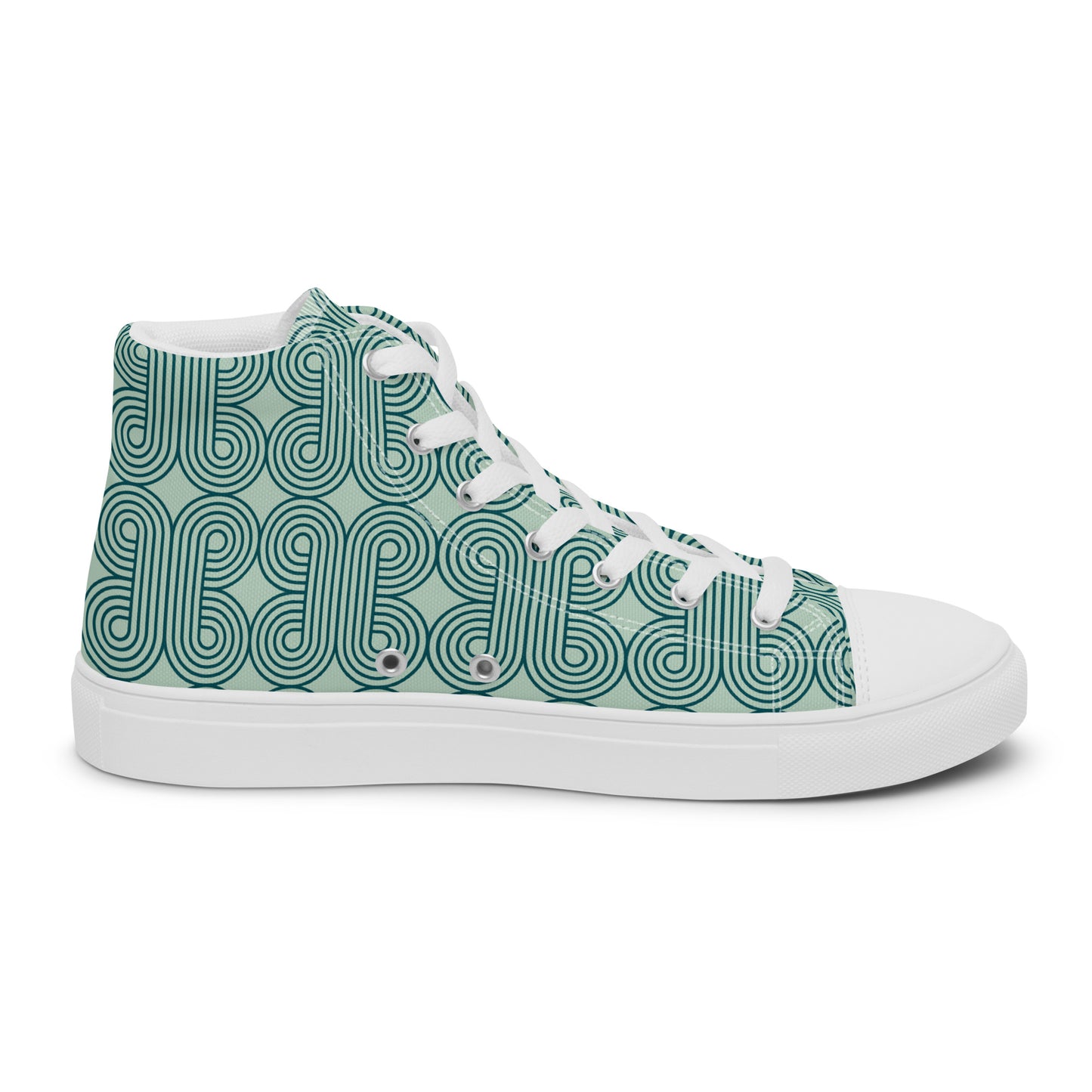 Men’s high top canvas sneaker with design pattern - Muhammad