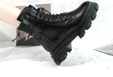 Boots - Women Martin Moon Boots - Chunky Heel - Susan