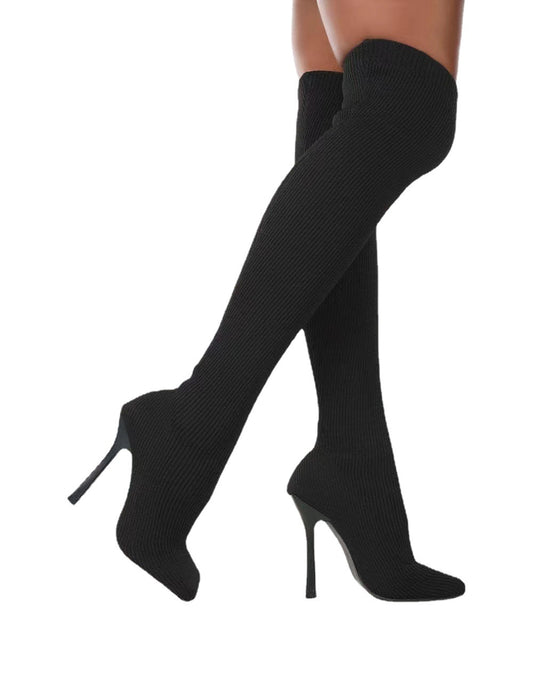 Boots - Women Over the Knee High Heel Boots - Lovie Boots