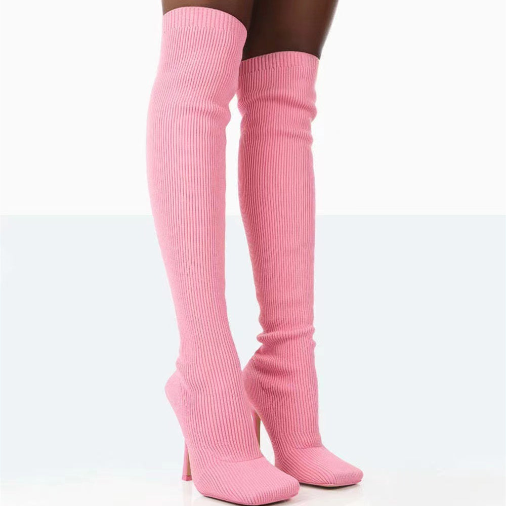 Boots - Women Over the Knee High Heel Boots - Lovie Boots