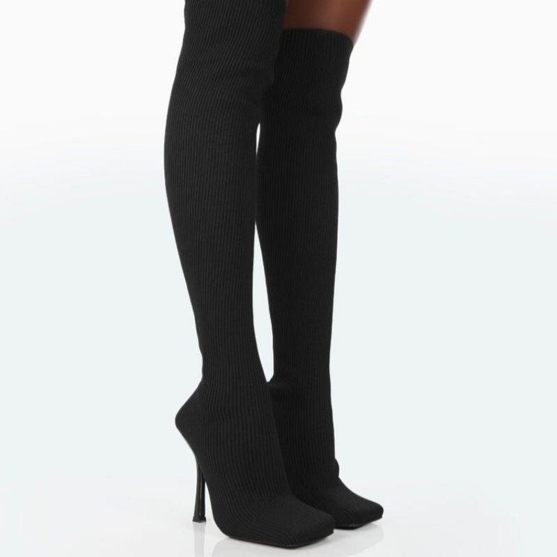 Boots - Women Over the Knee High Heel Boots - Lovie Boots