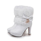 Boots - Snow Winter Short Boots Thick Heel Boots