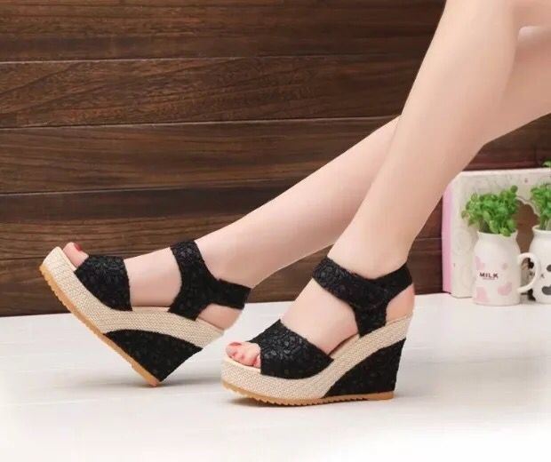 Arrival - New Women - High Heel Wedge Summer Sandals - Sophia