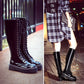 Boots - Flat Martin Boots Women Thick Heel Long Boots