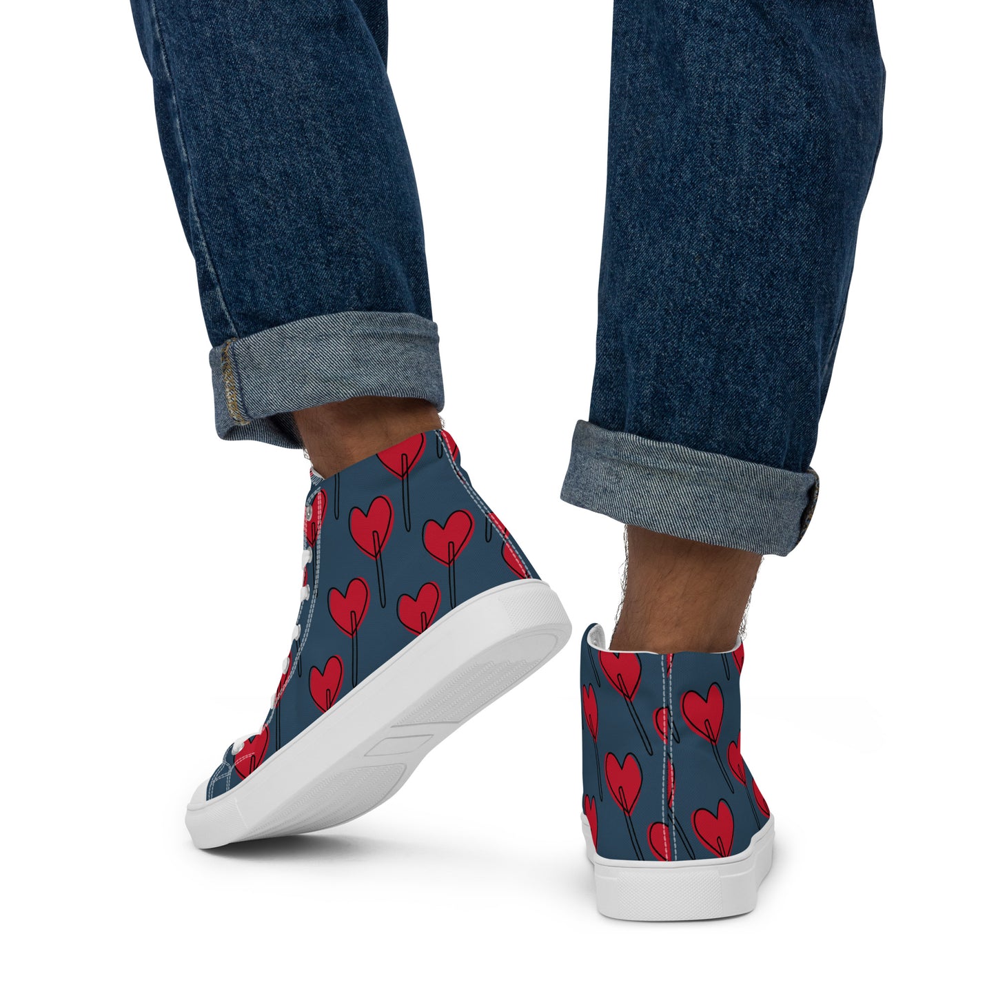 Men’s high top canvas sneaker - James