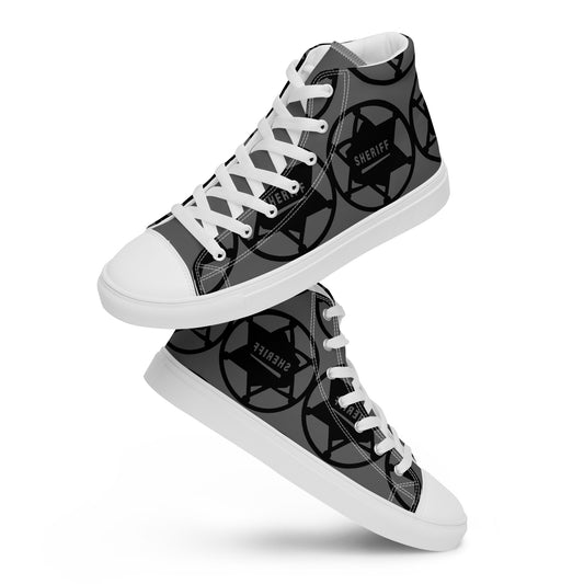Men’s high top canvas sneaker with abstract pattern - Jack