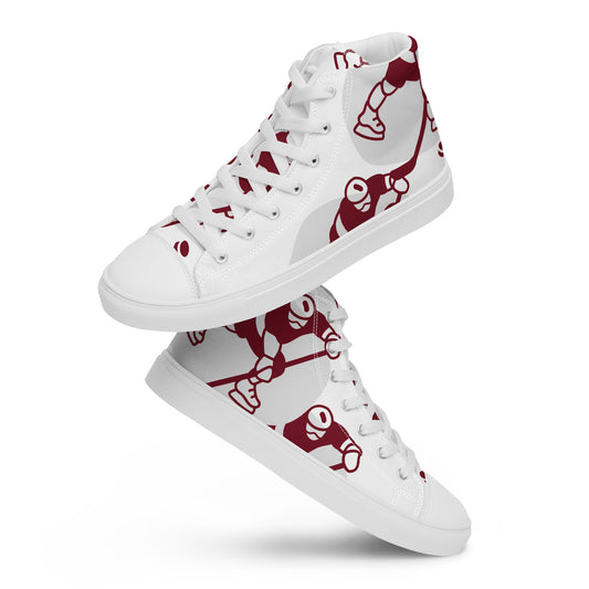 Men’s high top sneaker with abstract Hockey pattern - Oliver