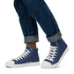 Men’s high top canvas sneaker with design pattern - Luca