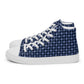 Men’s high top canvas sneaker with design pattern - Luca