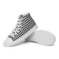 Men’s high top canvas sneaker with design pattern - Theo