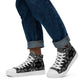 Men’s high top canvas sneaker with abstract pattern - Jack