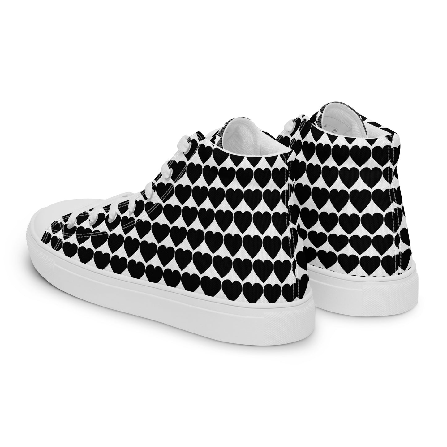 Men’s high top canvas sneaker with design pattern - Henry