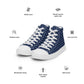 Men’s high top canvas sneaker with design pattern - Luca