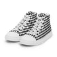 Men’s high top canvas sneaker with design pattern - Theo