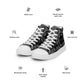 Men’s high top canvas sneaker with abstract pattern - Jack