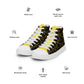 Men’s high top canvas sneaker with design pattern - Benjamin