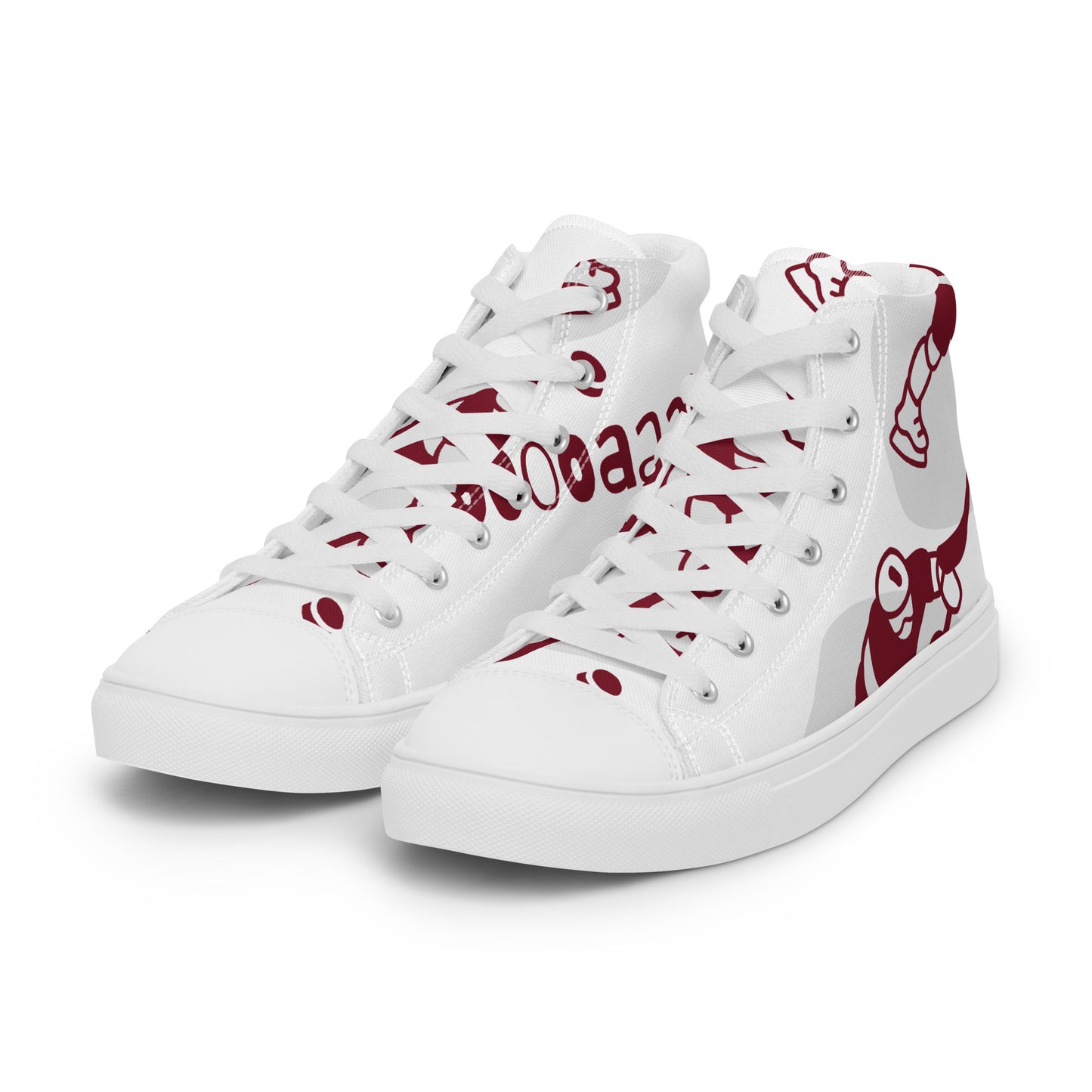 Men’s high top sneaker with abstract Hockey pattern - Oliver