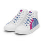 Men’s high top sneaker with abstract half moon pattern - Mateo