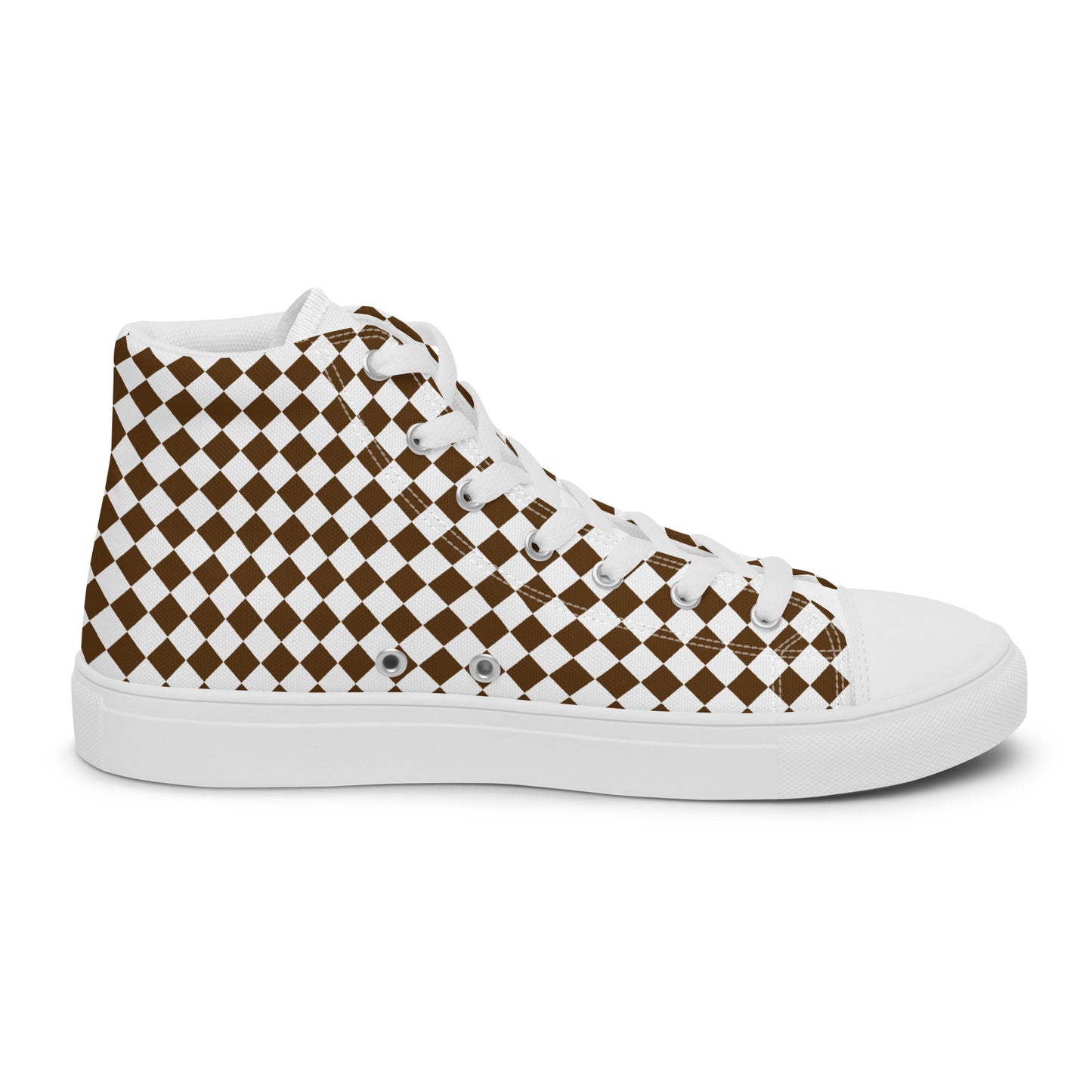 Men’s high top canvas sneaker with design pattern - Aiden