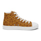 Men’s high top canvas sneaker with design pattern - Jackson