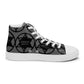 Men’s high top canvas sneaker with abstract pattern - Jack