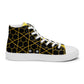 Men’s high top canvas sneaker with design pattern - Benjamin