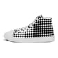 Men’s high top canvas sneaker with design pattern - Theo