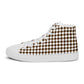 Men’s high top canvas sneaker with design pattern - Aiden