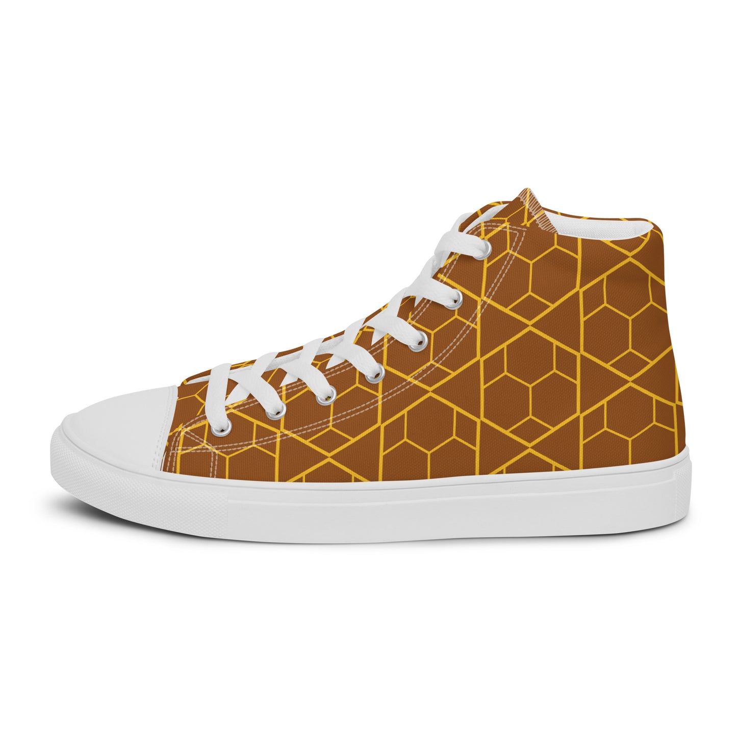 Men’s high top canvas sneaker with design pattern - Jackson