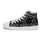 Men’s high top canvas sneaker with abstract pattern - Jack