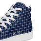 Men’s high top canvas sneaker with design pattern - Luca