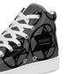 Men’s high top canvas sneaker with abstract pattern - Jack