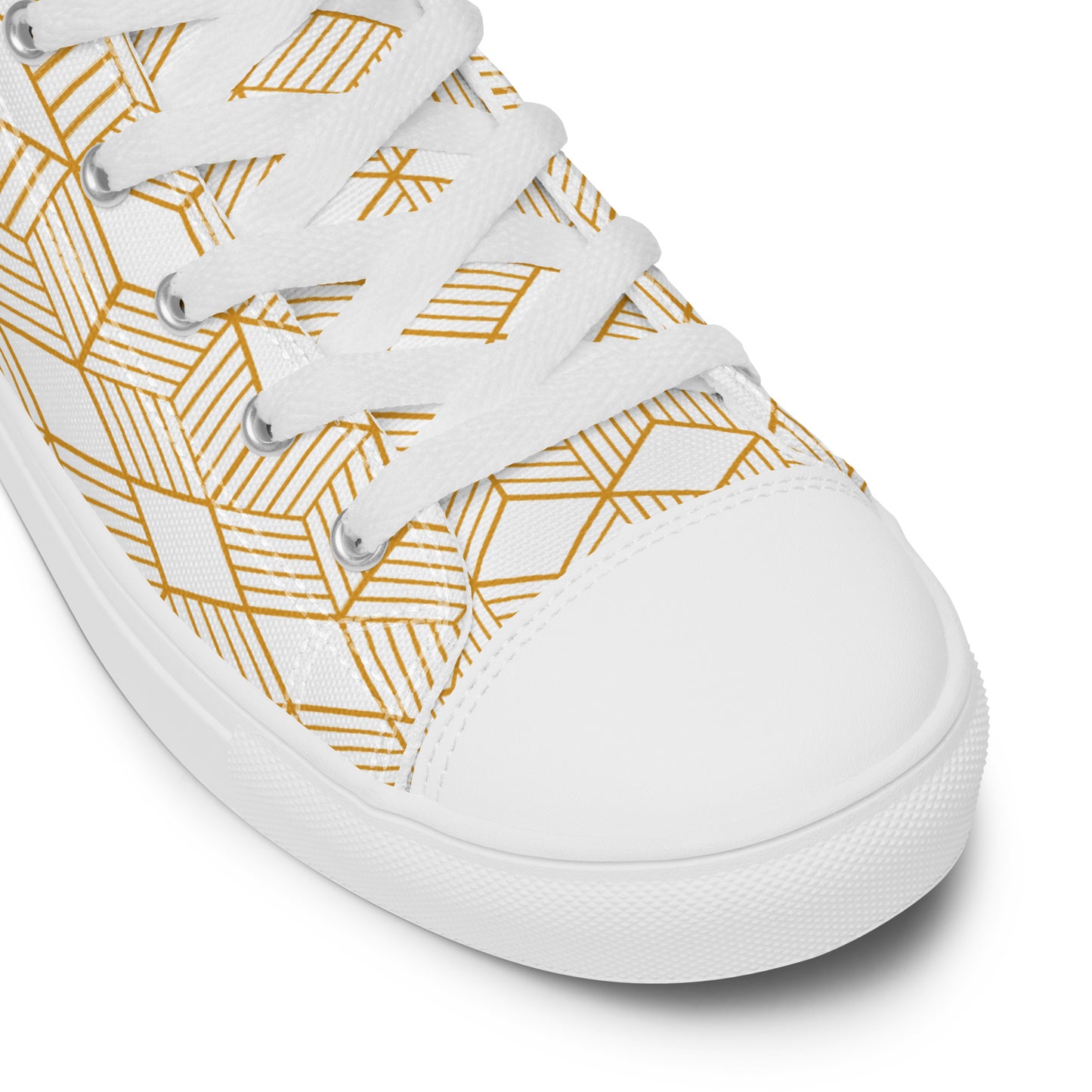 Men’s high top canvas sneaker with design pattern - Asher