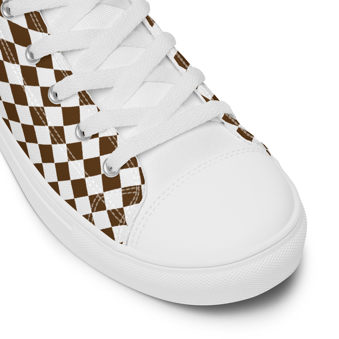 Men’s high top canvas sneaker with design pattern - Aiden