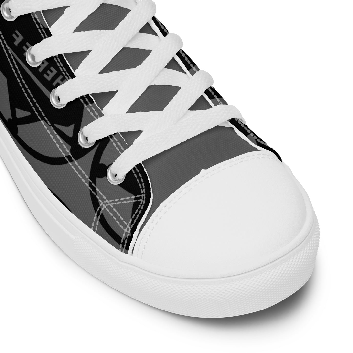 Men’s high top canvas sneaker with abstract pattern - Jack