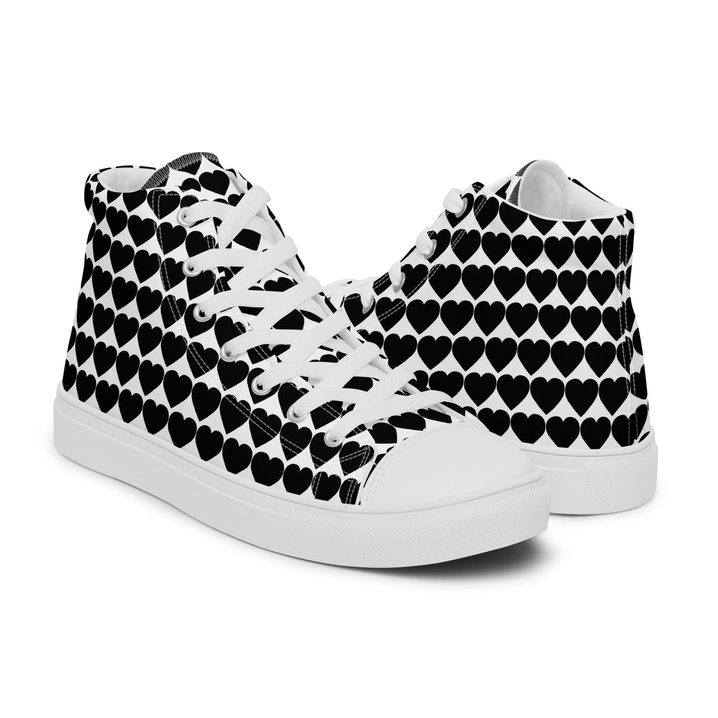 Men’s high top canvas sneaker with design pattern - Henry