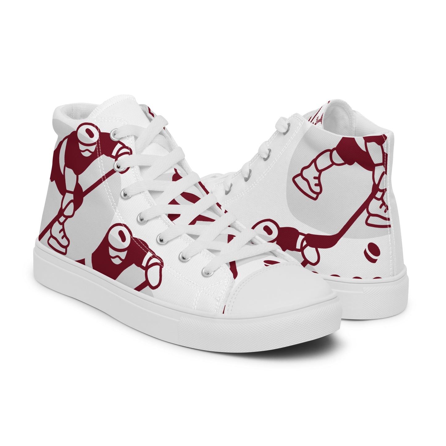 Men’s high top sneaker with abstract Hockey pattern - Oliver